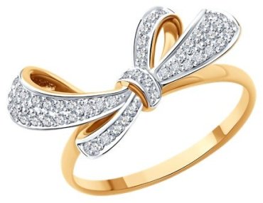 Кольцо Diamant 51-210-02332-1_175 размер 17.5 вес 2.45 г золото, бриллиант купить,472397
