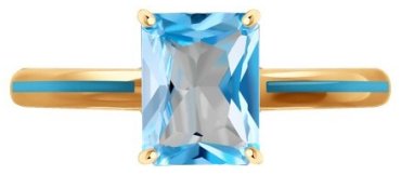 Кольцо Diamant 51-310-02171-1_17 размер 17 вес 2.06 г золото, топаз купить,217831