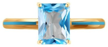 Кольцо Diamant 51-310-02171-1_17 размер 17 вес 2.06 г золото, топаз купить,217831
