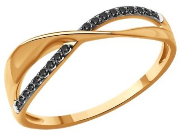 Кольцо Diamant 51-210-01936-3_17 размер 17 вес 1.36 г золото, бриллиант купить,202222