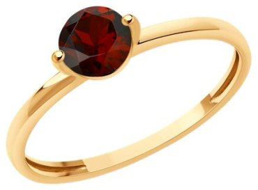 Кольцо Diamant 51-310-02196-3_175 размер 17.5 вес 1.21 г золото, гранат купить,104124