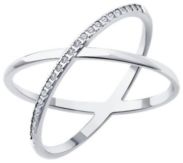 Кольцо Diamant 94-210-02036-1- размер 19 вес 2.02 г серебро, бриллиант купить,70794