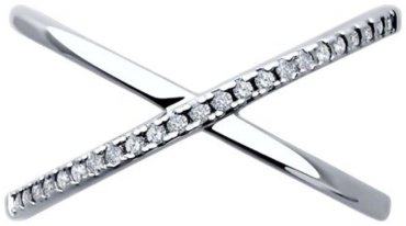 Кольцо Diamant 94-210-02036-1- размер 19 вес 2.02 г серебро, бриллиант купить,70794
