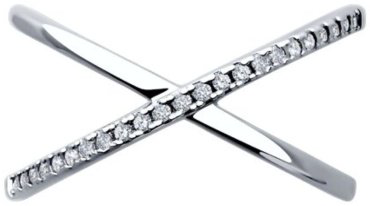 Кольцо Diamant 94-210-02036-1- размер 19 вес 2.02 г серебро, бриллиант купить,70794