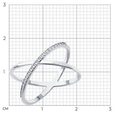 Кольцо Diamant 94-210-02036-1- размер 19 вес 2.02 г серебро, бриллиант купить,70794