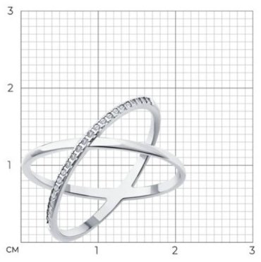 Кольцо Diamant 94-210-02036-1- размер 19 вес 2.02 г серебро, бриллиант купить,70794