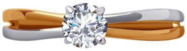 Кольцо Diamant 51-110-01726-1_165 размер 16.5 вес 1.48 золото, фианит купить,NaN