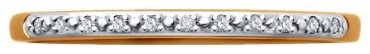 Кольцо Diamant 51-210-02248-1_155 размер 15.5 вес 0.81 г золото, бриллиант купить,185115