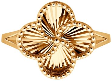 Кольцо Diamant 51-110-02970-1_165 размер 16.5 вес 1.985 г золото, без вставок купить,0