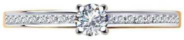 Кольцо SOKOLOV 1011916 размер 16.5 вес 1.37 г золото, бриллиант купить,456390