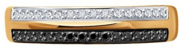 Кольцо Diamant 51-210-01921-2_175 размер 17.5 вес 1.43 г золото, бриллиант купить,283144