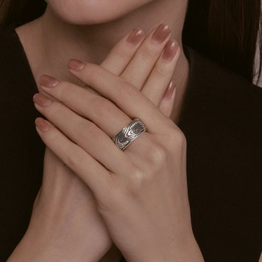 Кольцо Diamant 95-110-02132-1_18 размер 18 вес 10.38 г серебро, фианит купить,53352