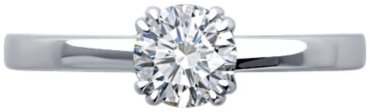 Кольцо Diamant 52-210-02371-1 размер 19 вес 2.47 г золото, бриллиант выращенный купить,719999