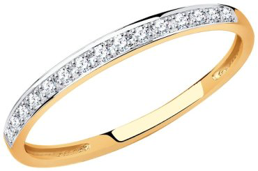 Кольцо SOKOLOV Diamonds 1011396 размер 16 вес 0.75 г золото, бриллиант купить,128660