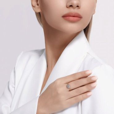 Кольцо Diamant 51-210-02040-1_175 размер 17.5 вес 1.66 г золото, бриллиант купить,300495