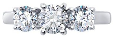 Кольцо Diamant 52-210-02404-1_17 размер 17 вес 2.71 г золото, рубин купить,1071356