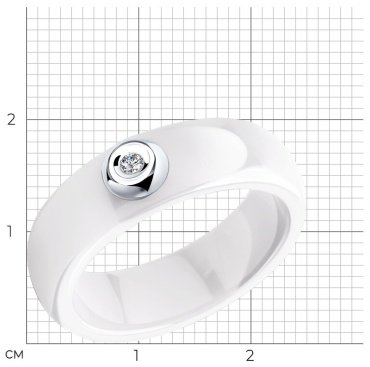 Кольцо SOKOLOV Diamonds 6015029 размер 17.5 вес 0.41 г золото, бриллиант купить,124311