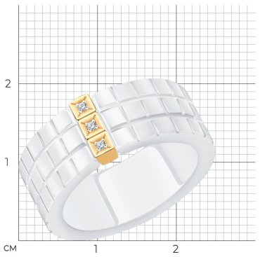 Кольцо SOKOLOV Diamonds 6015118 размер 19 вес 0.52 г золото, бриллиант купить,NaN