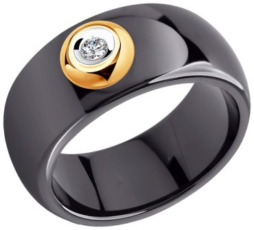 Кольцо SOKOLOV Diamonds 6015010 размер 16 вес 0.52 г золото, бриллиант купить,166581