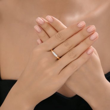 Кольцо Diamant 51-110-02933-1_175 размер 17.5 вес 2.175 г золото, фианит купить,202000