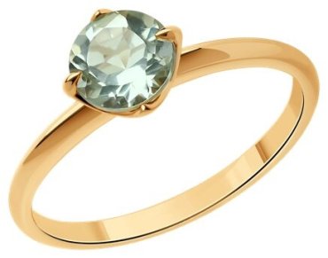 Кольцо Diamant 51-310-01764-3_17 размер 17 вес 1.79 г золото, корунд