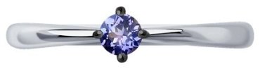 Кольцо Diamant 52-210-01714-3_175 размер 17.5 вес 1.15 г золото, танзанит купить,149299