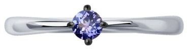 Кольцо Diamant 52-210-01714-3_175 размер 17.5 вес 1.15 г золото, танзанит купить,149299
