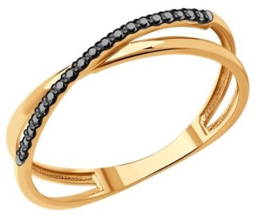 Кольцо Diamant 51-210-01888-3_17 размер 17 вес 1.28 г золото, бриллиант купить,241951