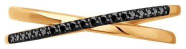 Кольцо Diamant 51-210-01888-3_17 размер 17 вес 1.28 г золото, бриллиант купить,241951