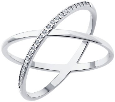 Кольцо Diamant 94-210-02036-1 размер 18 вес 1.89 г серебро, бриллиант купить,68299