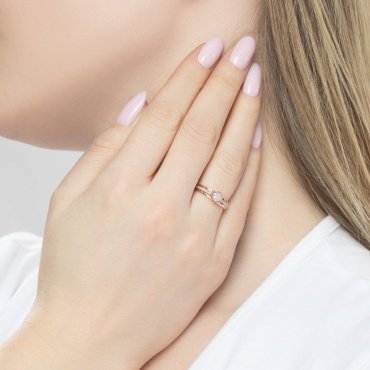 Кольцо SOKOLOV Diamonds 1011280 размер 15.5 вес 1.82 г золото, бриллиант купить,399893