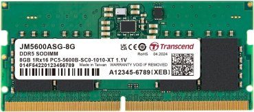 Оперативная память Transcend JM5600ASG-8G 8 Гб