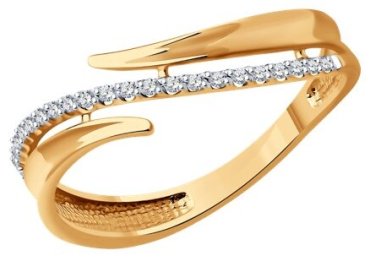 Кольцо Diamant 51-210-01894-1_16-5 размер 16.5 вес 1.48 г золото, бриллиант купить,293291