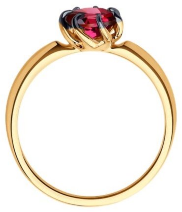 Кольцо Diamant 51-310-01774-3_17 размер 17 вес 1.99 г золото, родолит купить,160000