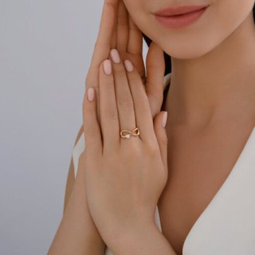 Кольцо Diamant 51-110-02865-1 размер 18 вес 1.89 г золото, фианит купить,179399