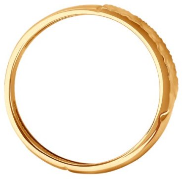 Кольцо Diamant 51-110-02807-1 размер 18 вес 2.73 г золото, без вставок