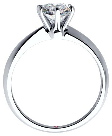 Кольцо Diamant 52-210-02378-1_19 размер 19 вес 2.79 г золото, бриллиант купить,1539093