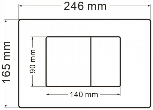 Кнопка смыва Abber AC0120 хром
