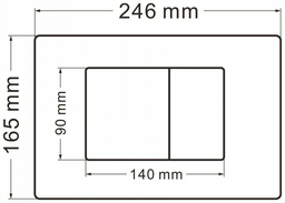 Кнопка смыва Abber AC0120 хром