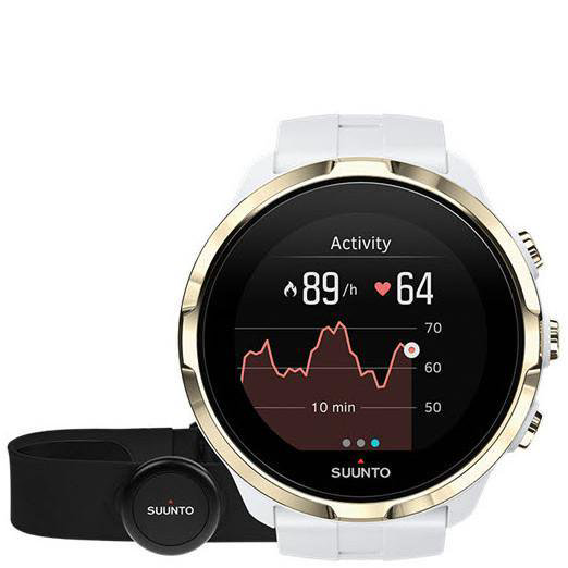 Смарт-часы Suunto Spartan Sport Wrist HR+Belt золотисто-белые купить,NaN
