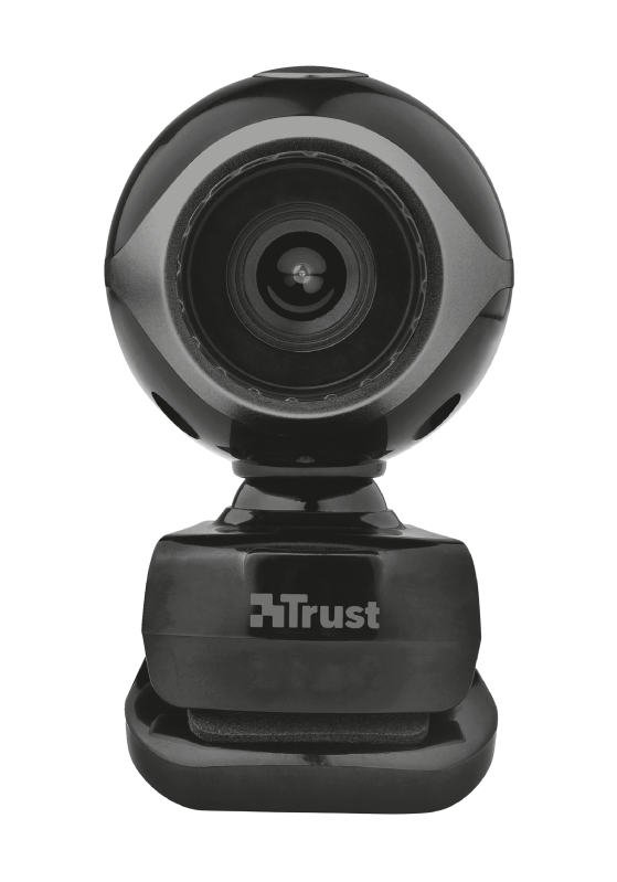 Веб-камера Trust Exis Webcam черная