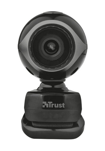 Веб-камера Trust Exis Webcam черная