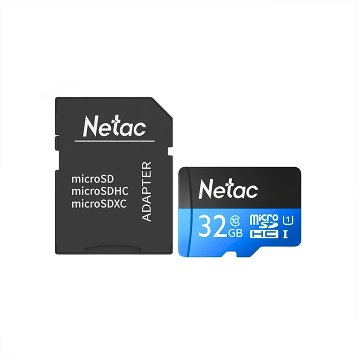 Карта памяти Netac NT02P500STN-032G-R 32Gb с адаптером SD