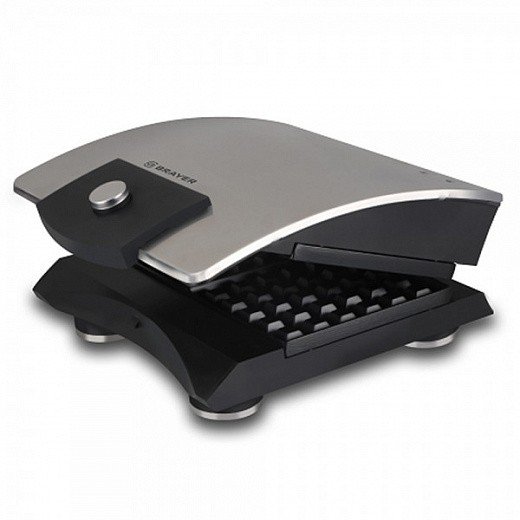 Вафельница Brayer BR2300 серебристая 
