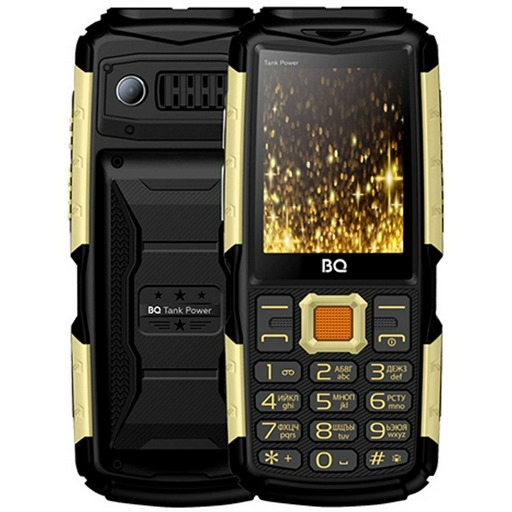 Мобильный телефон BQ-2430 Tank Power Black Gold