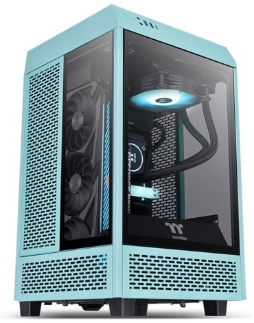 Корпус Thermaltake The Tower 100 Turquoise (без Б/П)