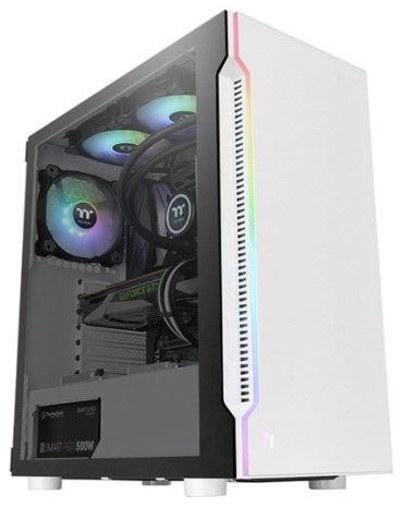 Корпус Thermaltake H200 TG RGB белый
