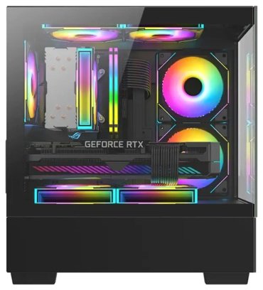 Корпус HuntKey Huntkey G35 черный - ForteMarket Корпус HuntKey Huntkey G35 черный купить,0