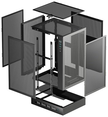 Корпус Deepcool CH170 DIGITAL BK черный купить,0