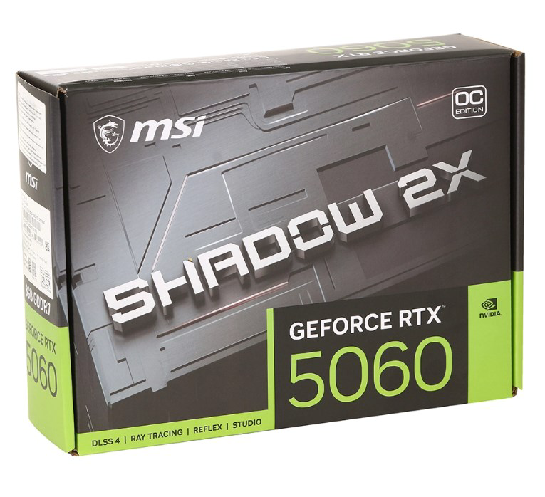 Видеокарта MSI RTX5060 G5060-8S2CM Shadow 2X OC MAX 8GB